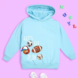 NUSYL Kids Graphic Printed Hooded Fleece Pullover-picture-10