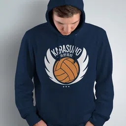 Crazymonk Karasuno Volley Ball Club Haikyuu Printed Hooded Cotton Sweatshirt-picture-35