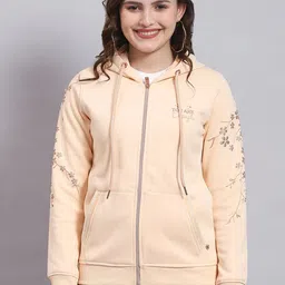 Monte Carlo Floral Printed Hooded Front Open Sweatshirt-picture-34