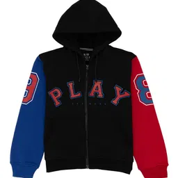 Status Quo Boys Typography Printed Hooded Sweatshirt image 1