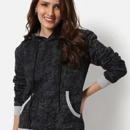 Campus Sutra Printed Hooded Cotton Sweatshirt-picture-13
