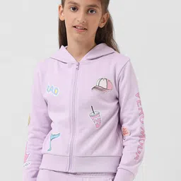 Vero Moda Girls Conversational Hooded Ribbed Front-Open Sweatshirt-picture-19