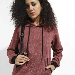 Campus Sutra Abstract Printed Hooded Cotton Pullover Sweatshirt-picture-16