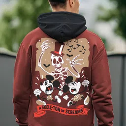 Bewakoof Heavy Duty Men Printed Hooded Sweatshirt-picture-34