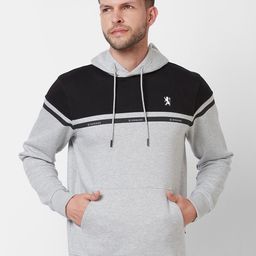 GIORDANO Colourblocked Hooded Sweatshirt-picture-1