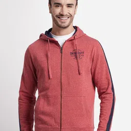 Beverly Hills Polo Club Hooded Cotton Front Open Sweatshirt-image-82