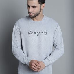 mack jonney VIMAL JONNEY Typography Printed Fleece Pullover Sweatshirt-picture-9
