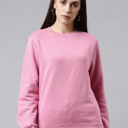 TWIN BIRDS Women Round Neck Cotton Sweatshirt-image-34