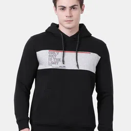 t-base Men Black Colourblocked Detachable Hood Sweatshirt-picture-36