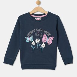 R&B Girls Graphic Printed Cotton Pullover-picture-4