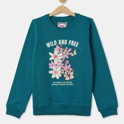 R&B Girls Floral Printed Cotton Pullover-picture-11