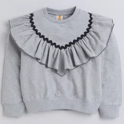 AWW HUNNIE Girls Ruffled Pullover Sweatshirt-image-95