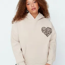 Trendyol Women Hooded Pullover Sweatshirt-picture-14