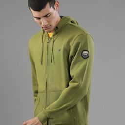 t-base Men Green Hooded Sweatshirt-picture-41