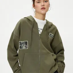 Koton Hooded Front Open Sweatshirt-picture-21