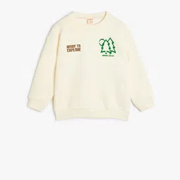 Koton Boys Printed Round Neck Pullover Cotton Sweatshirt-picture-21
