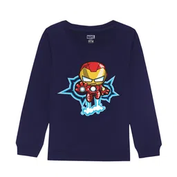 Marvel by Wear Your Mind Kids Iron Man Printed Cotton Sweatshirt-picture-27