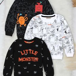 INCLUD Boys (Pack of 3) Round Neck Long Sleeves Printed Sweatshirt-picture-47