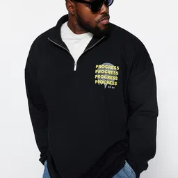 Trendyol Printed Mock Neck Sweatshirt-picture-48