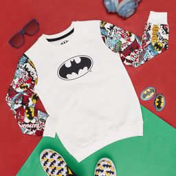 Pantaloons Junior Boys Batman Printed Cotton Sweatshirt-picture-19