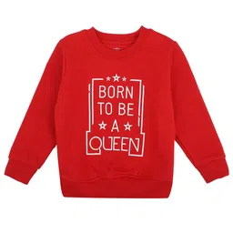 DYCA Girls Red Cotton Printed Sweatshirt-picture-15
