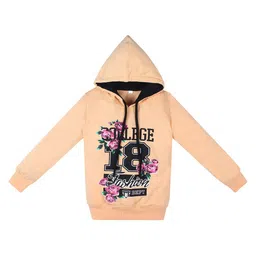 Superminis Kids Peach-Coloured Printed Cotton Sweatshirt-picture-39
