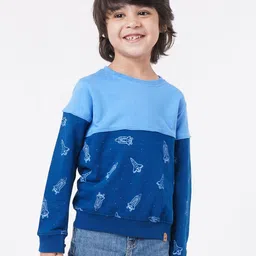 Ed-a-Mamma Boys Blue Printed Sweatshirt-picture-16