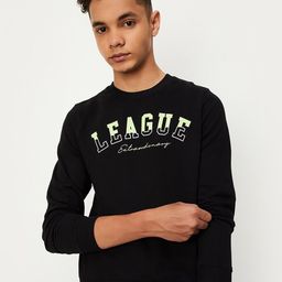 max Boys Typography Printed Pure Cotton Pullover Sweatshirt-image-64