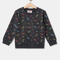 R&B Boys Black Printed Sweatshirt-picture-12