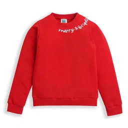 ZIP ZAP ZOOP Kids Typography Printed Cotton Christmas Sweatshirt-picture-15
