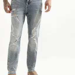 True Religion Men Rocco Super T Skinny Fit Highly Distressed Heavy Fade Jeans-picture-31