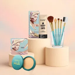 FOPE Set Of 14 Lipstick, Eyeliner, Compact Powder, Foundation Nail Polish & Makeup Brushes-image-92