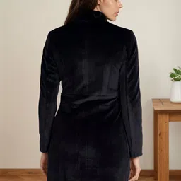 Mast & Harbour Stand Collar Single-Breasted Overcoat image 2