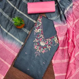 KALINI Embroidered Unstitched Dress Material-picture-18