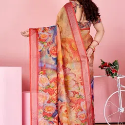 GULKEE FAB Floral Zari Saree image 3