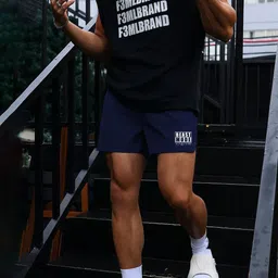 culish Men Typography Printed Running Sports Shorts image 3