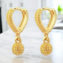 SHREE KRISHNA SHOPPING Women Gold-Plated Brass Studs Earrings-picture-31