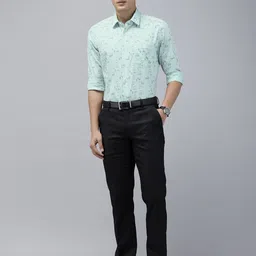 Arrow Pure Cotton Manhattan Slim Fit Abstract Printed Formal Shirt image 2