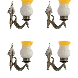 SOMIL Yellow Glass Cylinder Printed Wall Lamps-picture-28