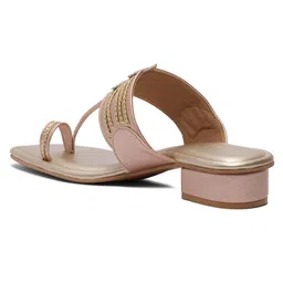 ERIDANI Embellished Ethnic Block Sandals image 2