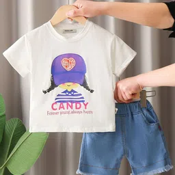 INCLUD Girls Printed T-shirt With Shorts-picture-58