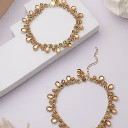 Bhana Fashion Gold-Plated Anklet-picture-20