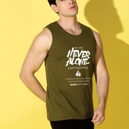 WOOSTRO Men Pack Of 2 Typography Printed Scoop Neck Cotton Slim Fit T-shirts image 4