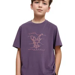 RARE ONES Boys Graphic Printed Round Neck Cotton T-Shirt image 1