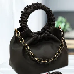 MAGNIFIQUE Textured PU Sling Bag with Quilted-picture-16