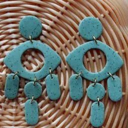VMA PLAY FASHION Gold Plated Contemporary Drop Earrings image 2