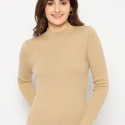 Madame Women Ribbed Pullover Sweater-image-23