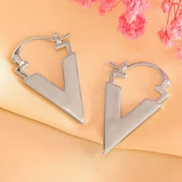 Forever Glam by Pantaloons Geometric Hoop Earrings-image-62