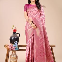 Mitera Woven Design Zari Banarasi Saree-picture-12