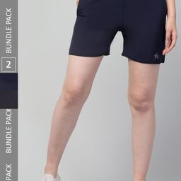 Apraa & Parma Women Pack Of 2 E-Dry Technology Yoga Sports Shorts-picture-24